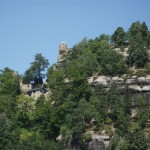 Ruine auf dem Berg Oybin.