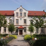 Rathaus mit Fremdenverkehrsamt in Neukirch Lausitz.